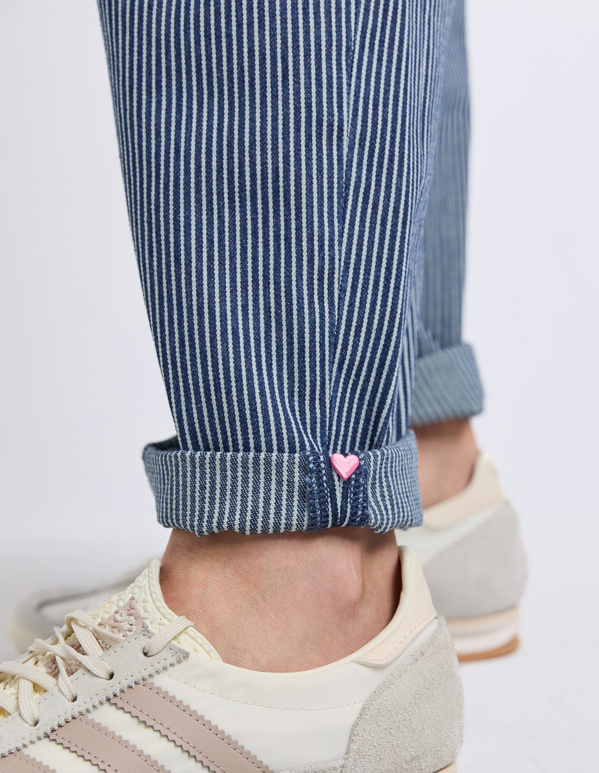Penny Pinstripe Barrel Jogger