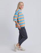 Mazie Blue Stripe Sweat