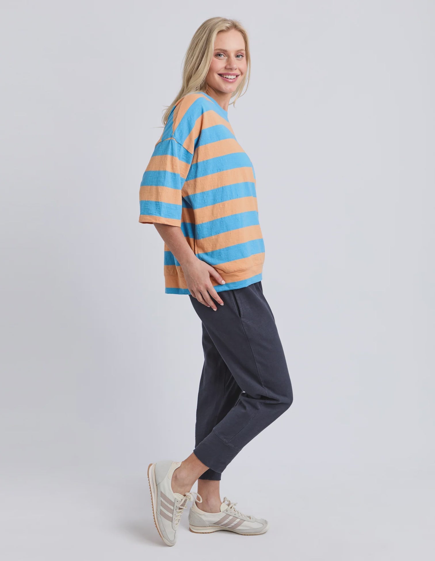 Mazie Blue Stripe Sweat