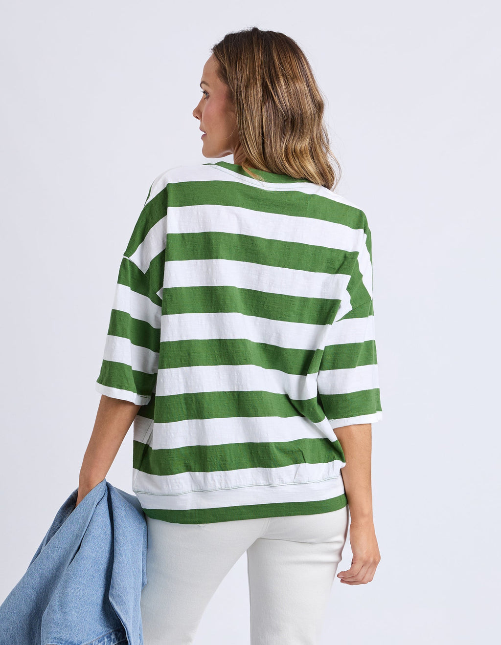 Mazie Cedar Stripe Sweat