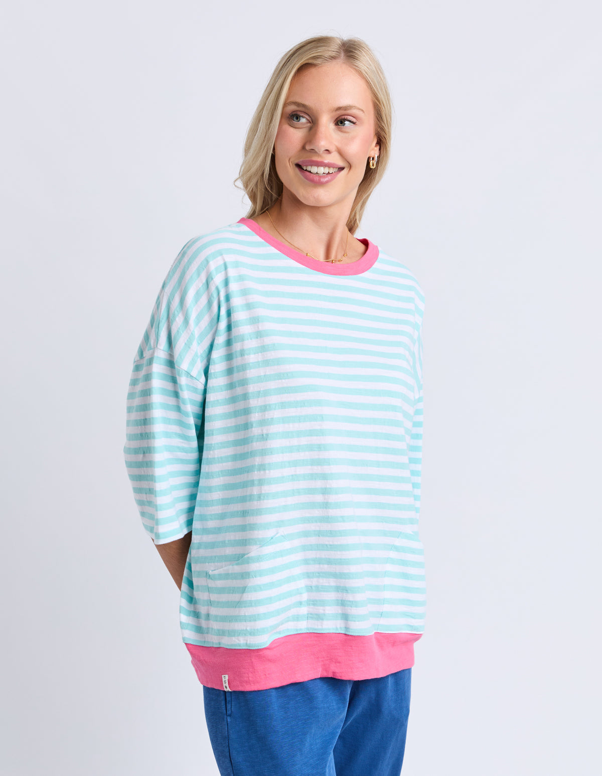 Mazie Stripe Ringer Sweat