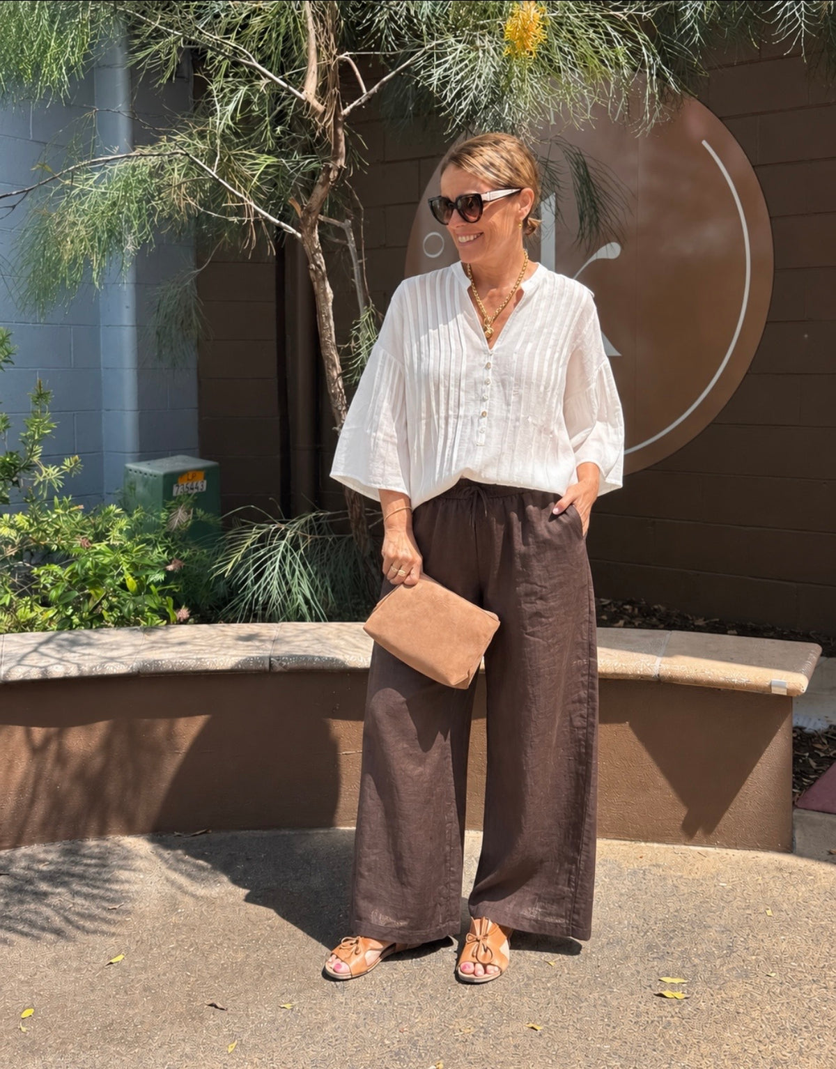Pleat Detail Top