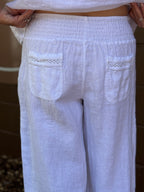 Ricamo Linen Pant