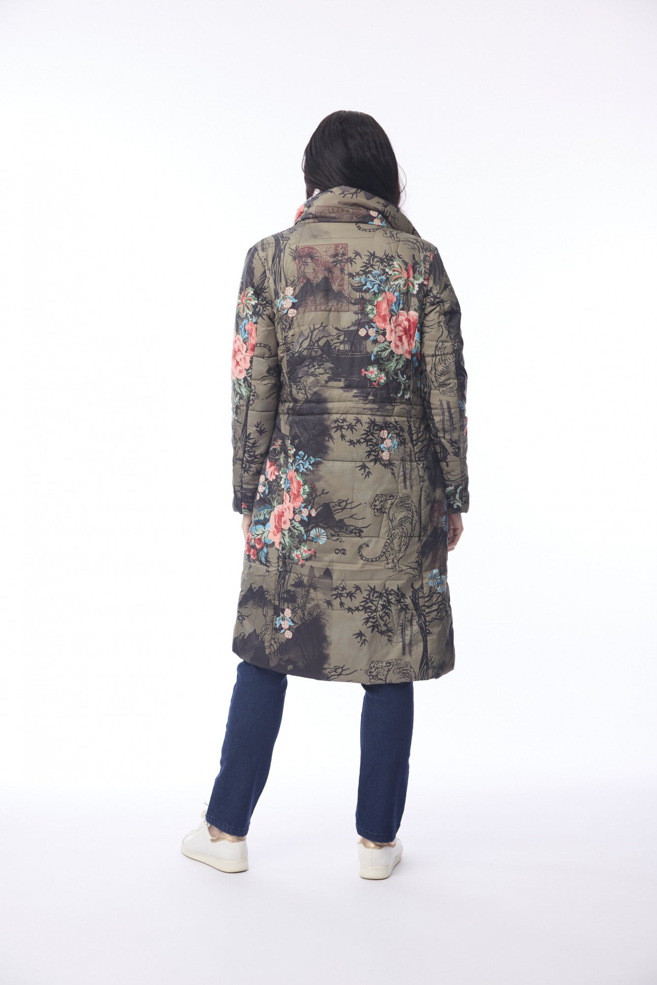 Floral Puffer Coat
