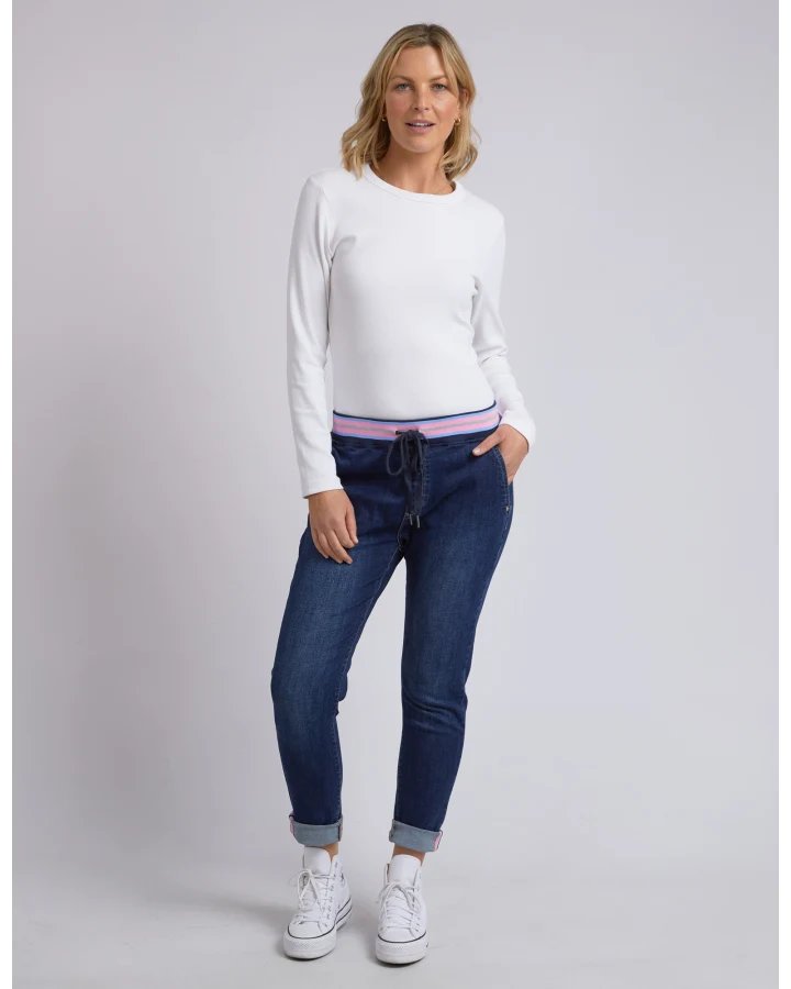 Melody Denim Jogger - Indigo