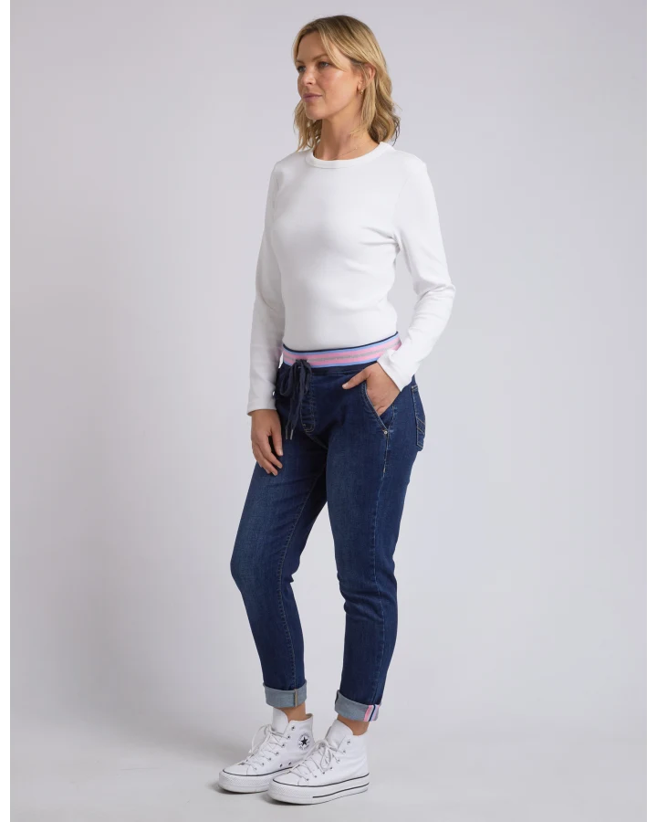 Melody Denim Jogger - Indigo