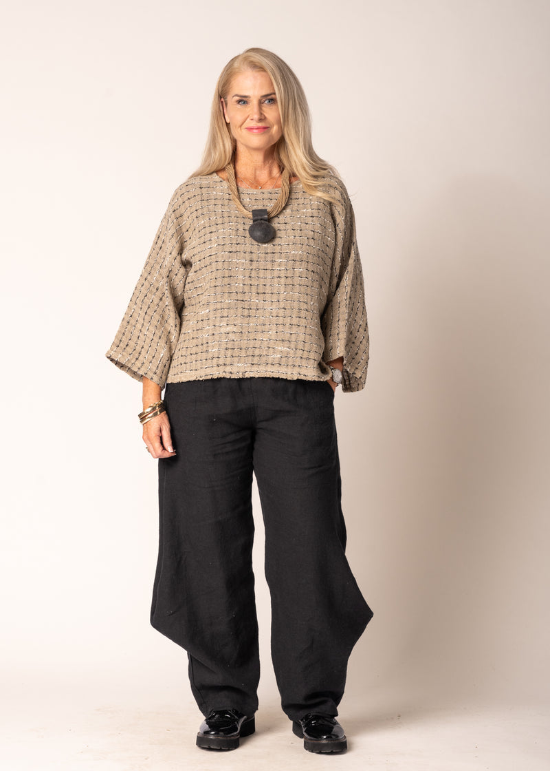 Naida Linen Top