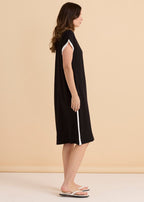 Tula T-Shirt Dress - Black/White
