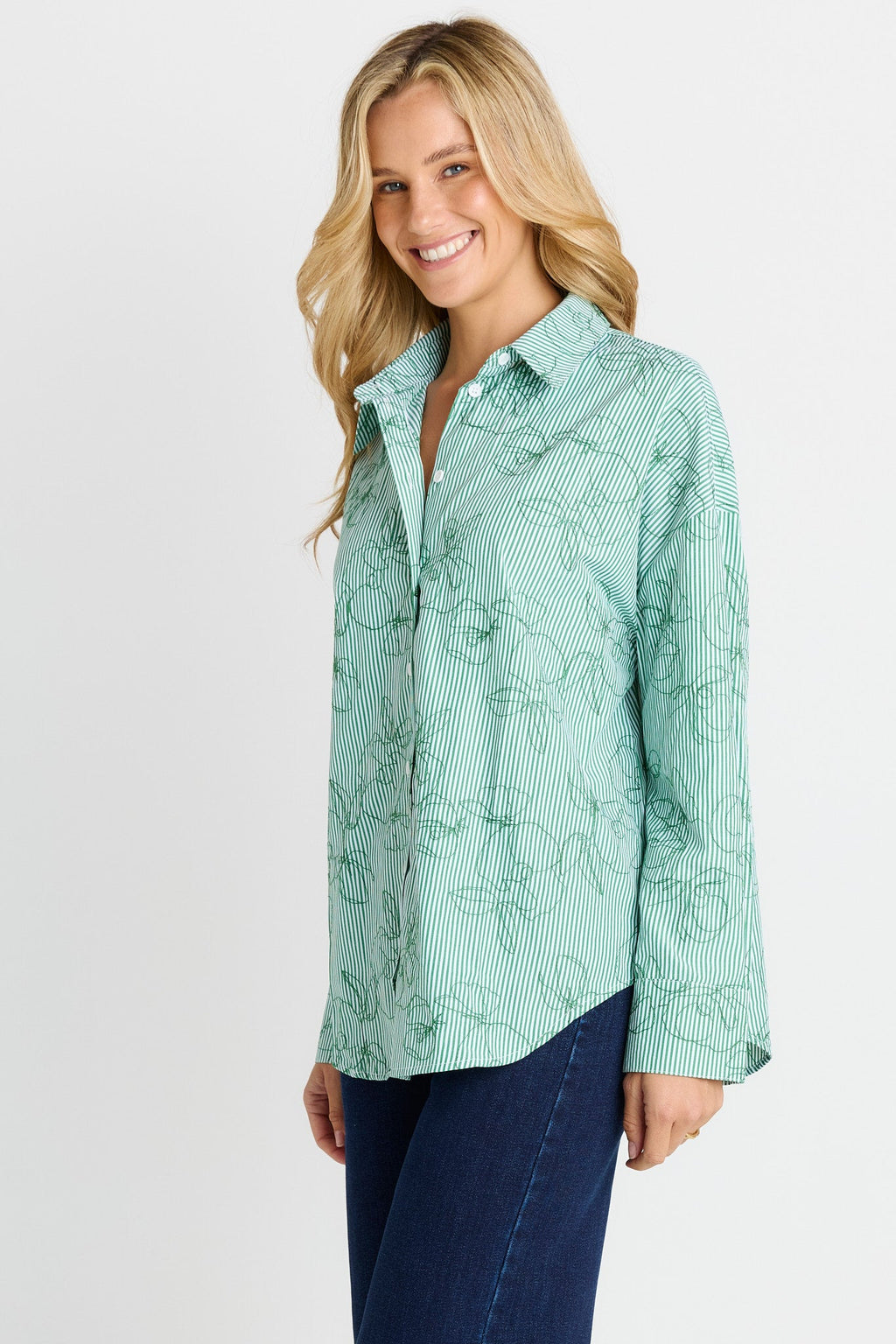 Sage Stripe Shirt