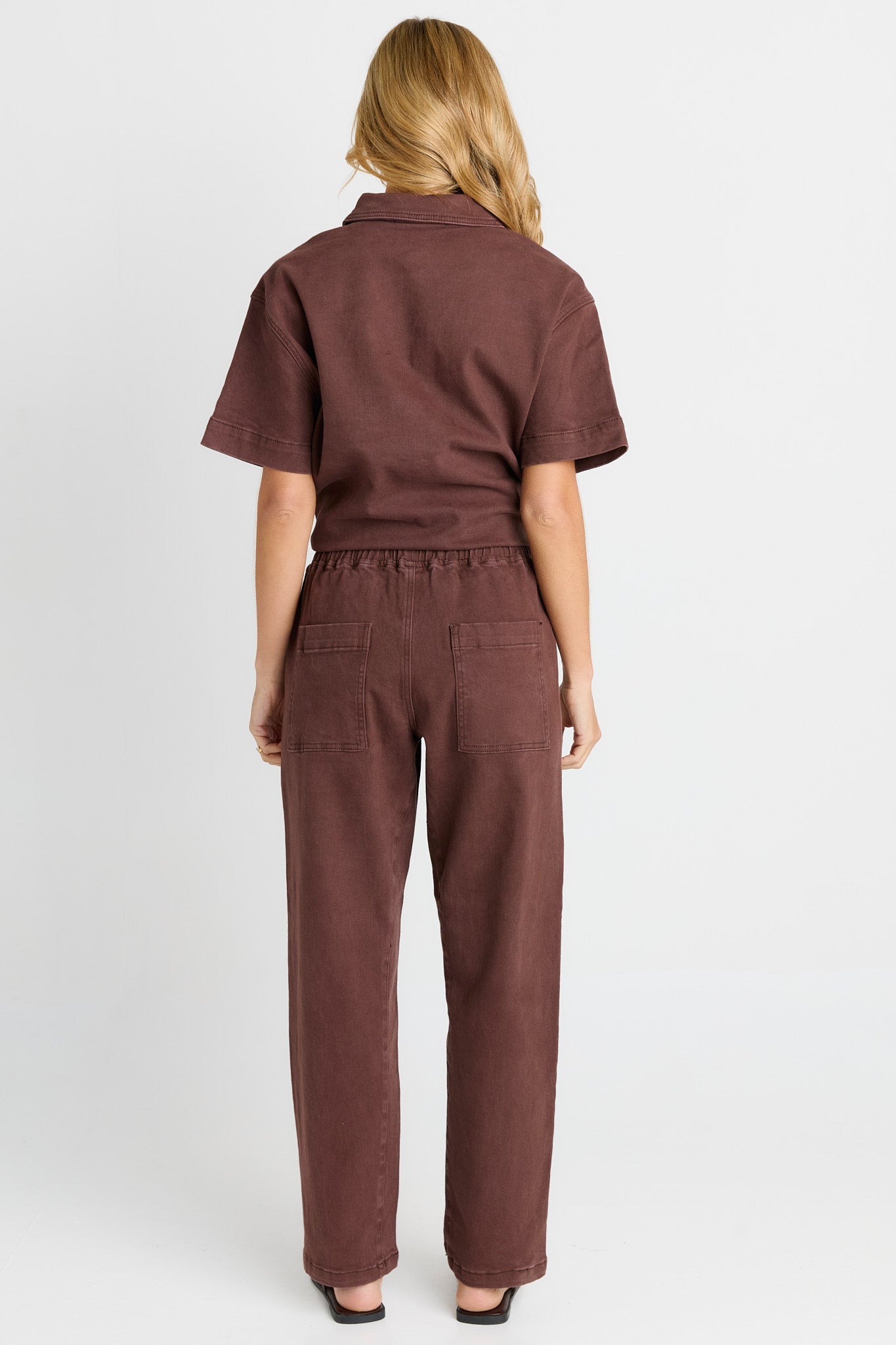 Quinn Cotton Jogger - Chocolate