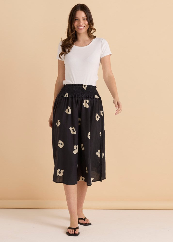 Reagan Poplin Skirt - Leopard Print
