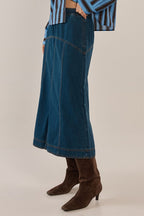 Dayton Skirt Dark Vintage Wash