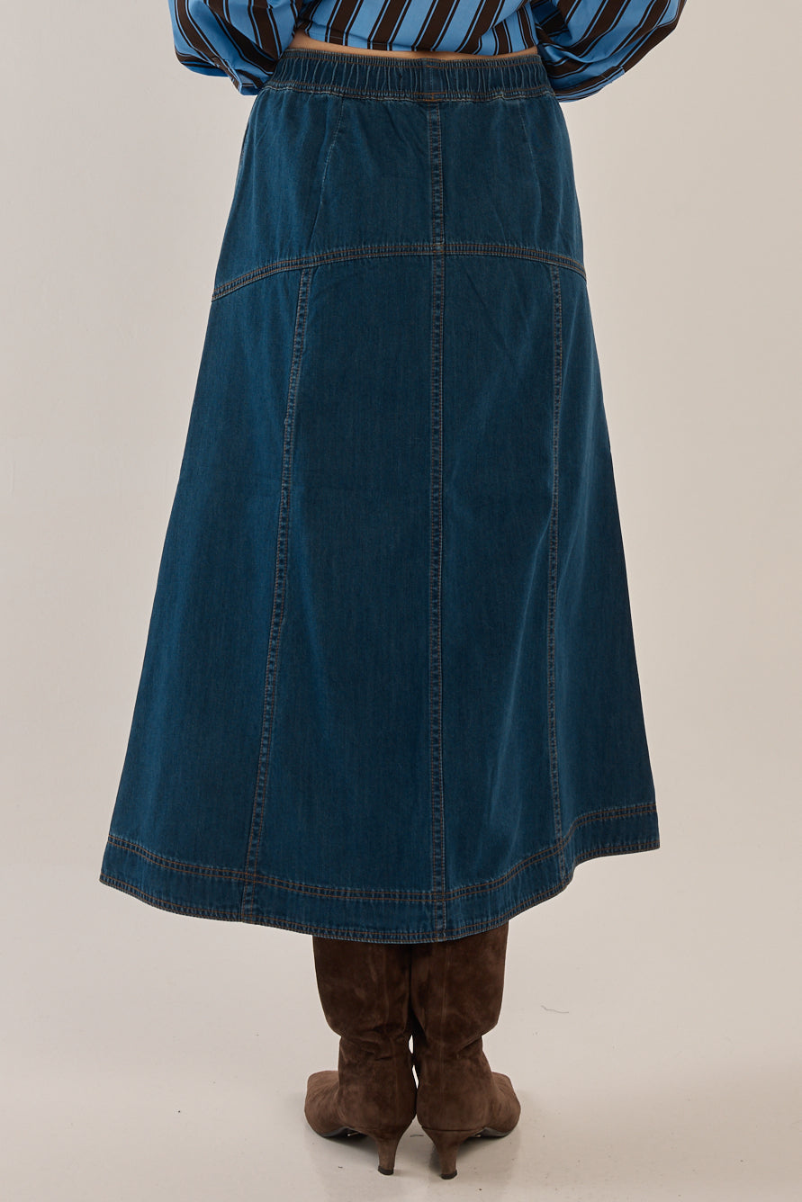 Dayton Skirt Dark Vintage Wash