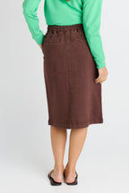 Quinn Cotton Skirt - Chocolate