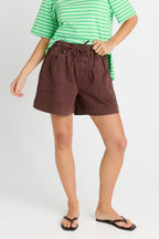Quinn Cotton Short - Chocolate