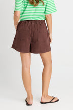 Quinn Cotton Short - Chocolate
