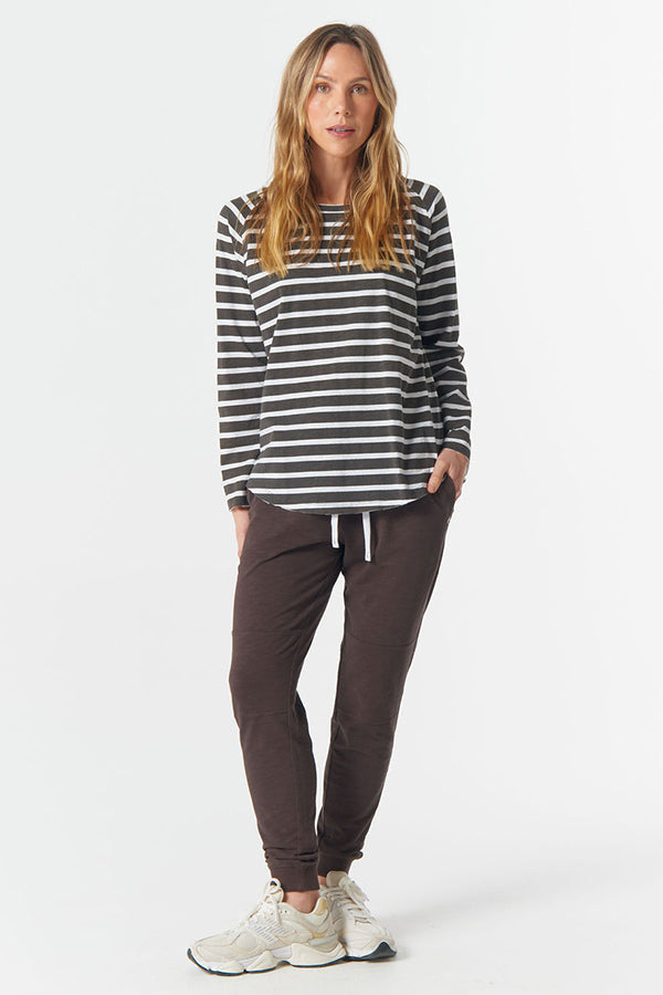 The Hero Stripe Raglan Tee