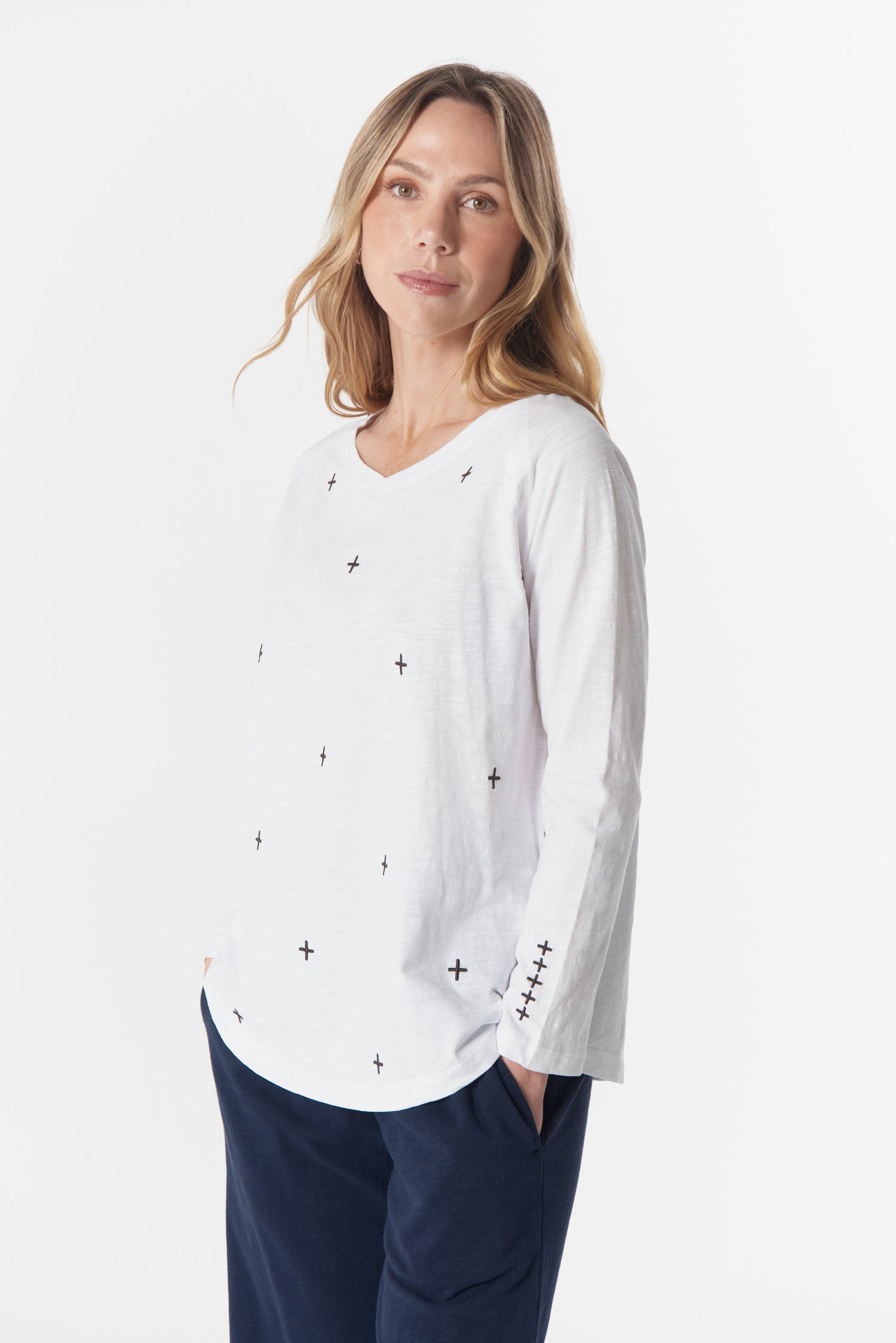 Come Back Queen Cross Long Sleeve Tee