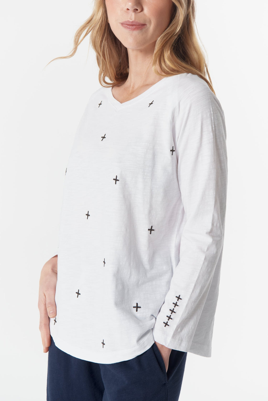 Come Back Queen Cross Long Sleeve Tee
