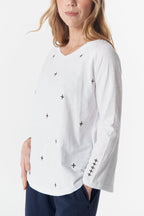Come Back Queen Cross Long Sleeve Tee