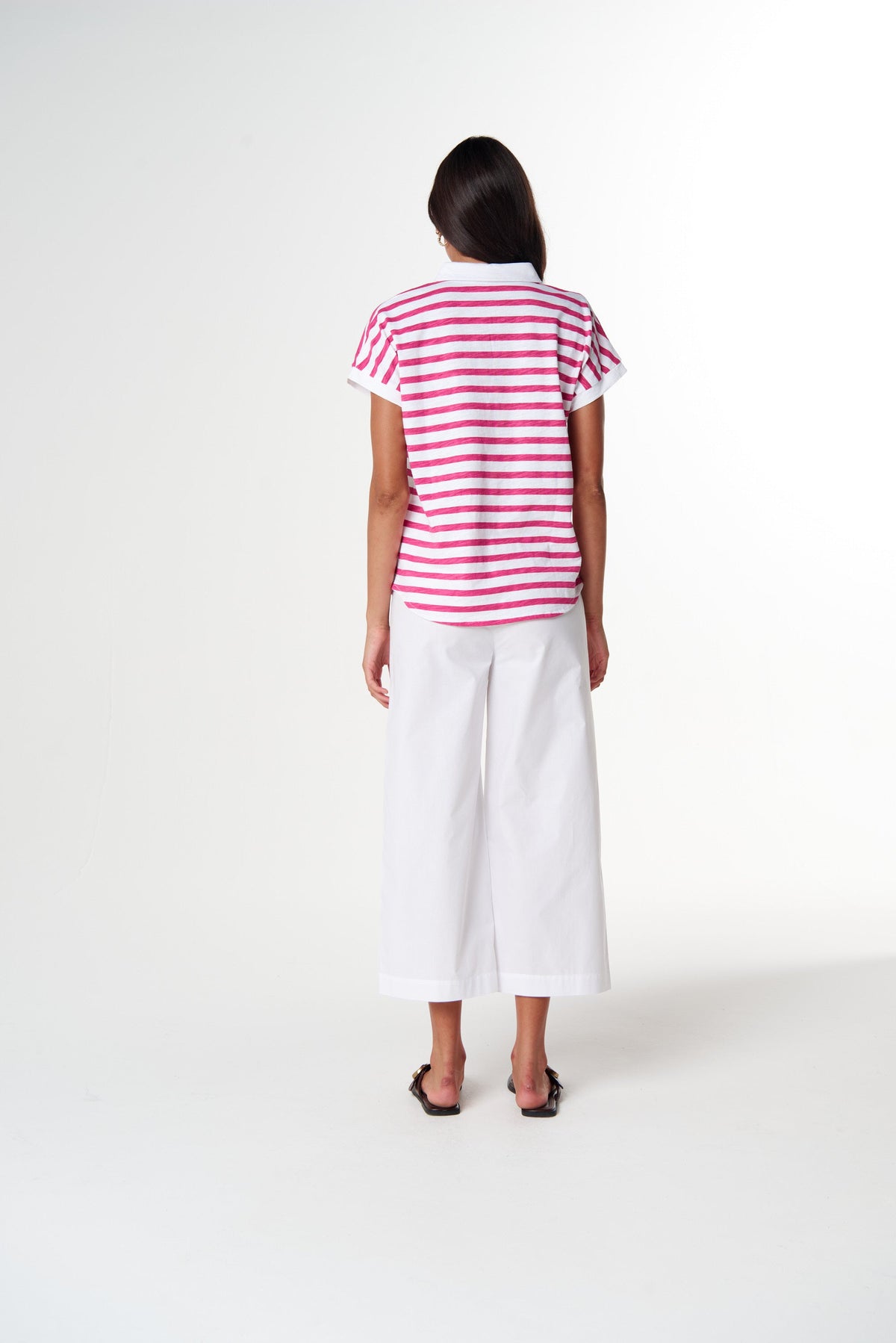 Day Dream Polo - White/Carmine