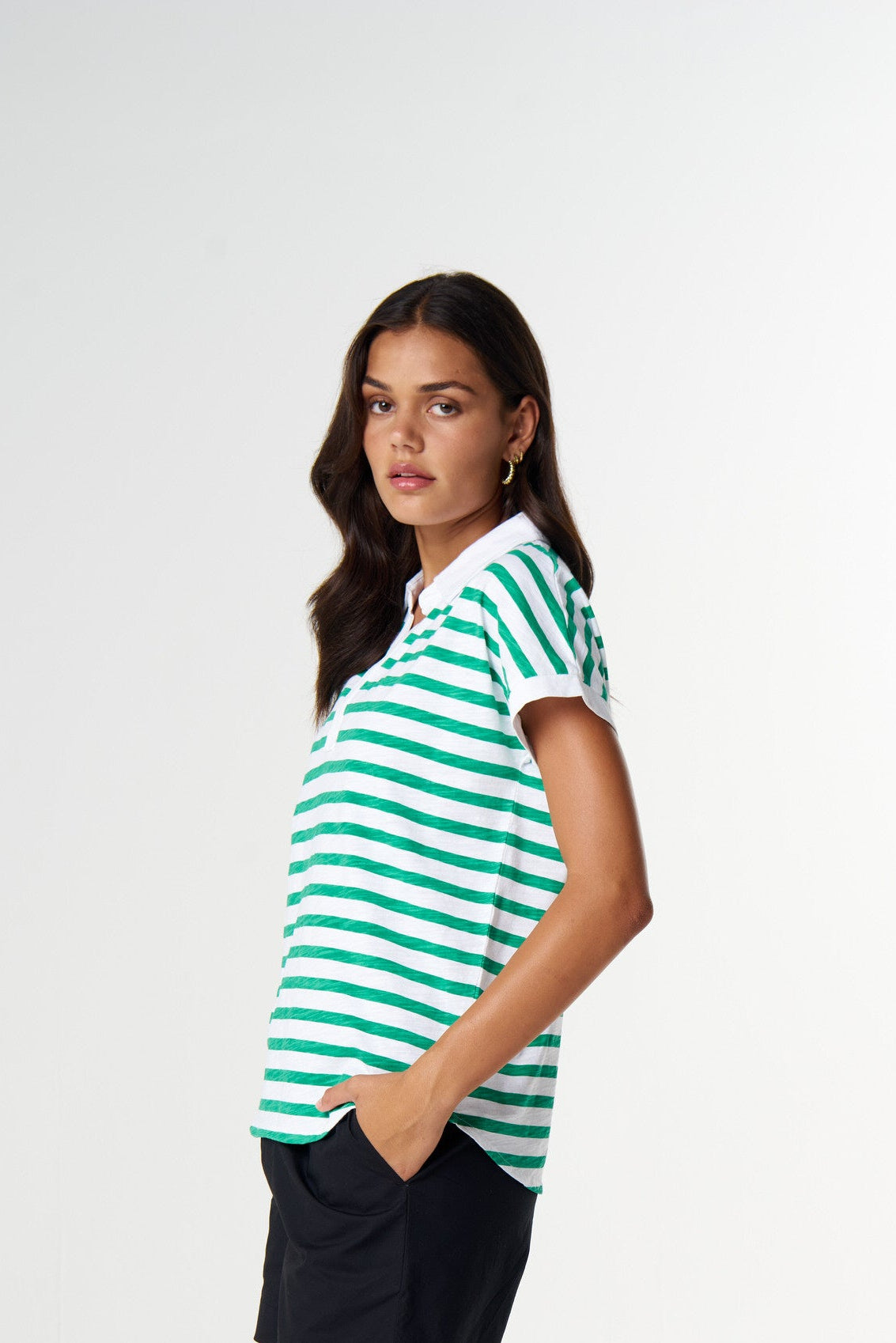 Day Dream Polo - White/Mint