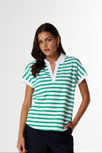 Day Dream Polo - White/Mint