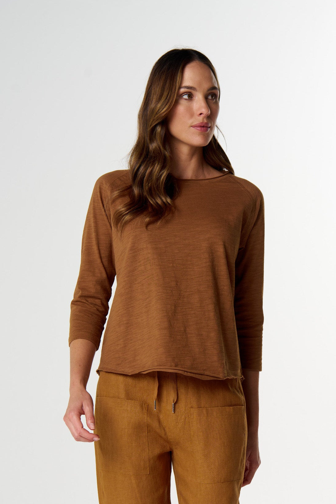 On Repeat Raglan Tee - Fox