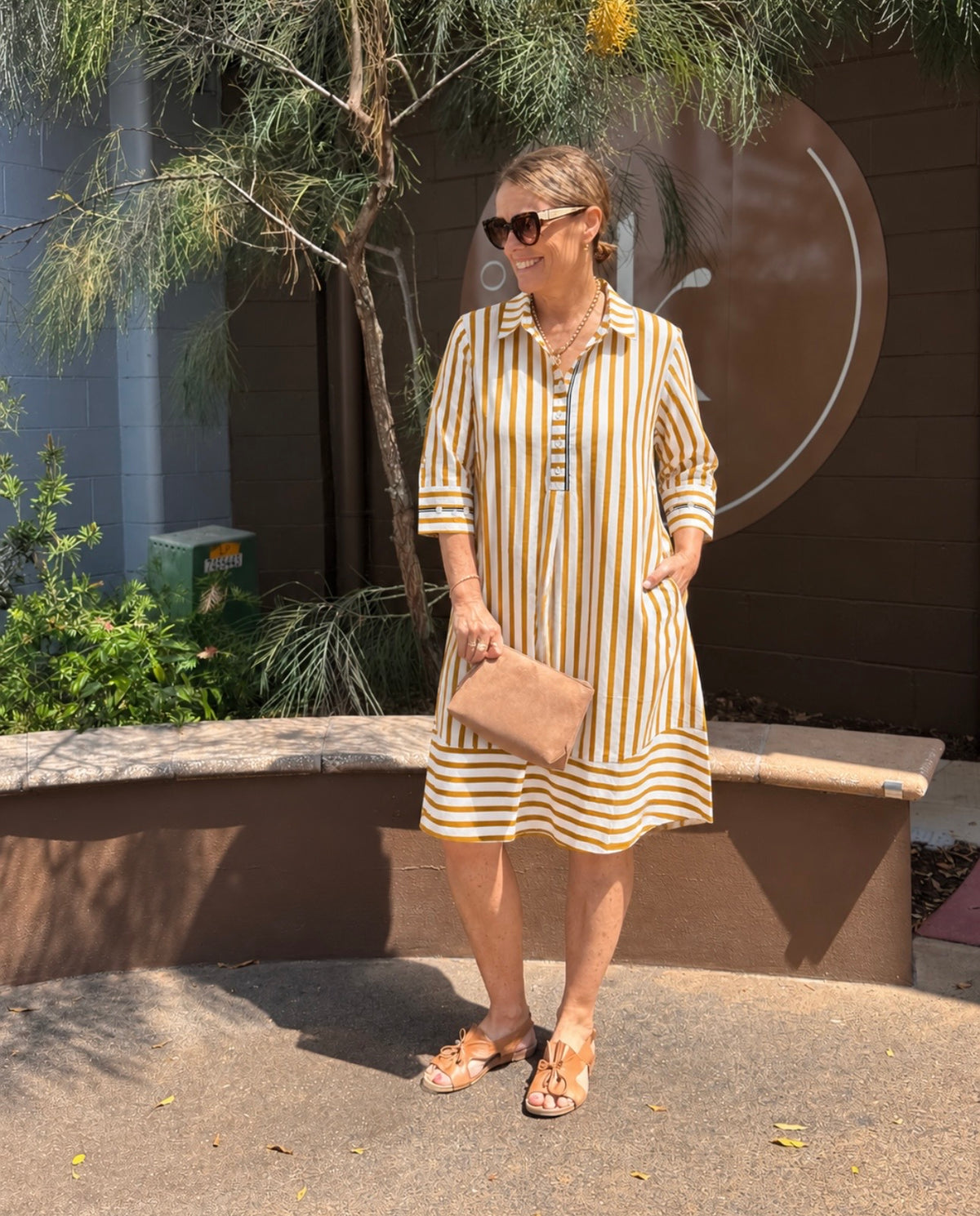 Amber Cotton Cuff Dress