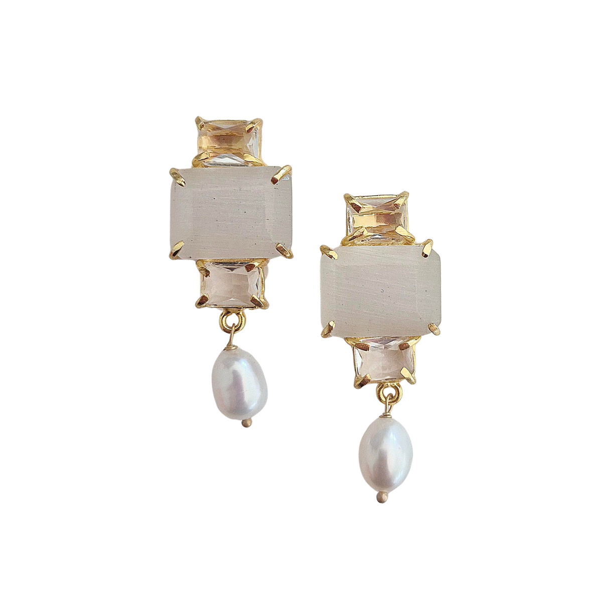 Natural Stone Gemstone Earring