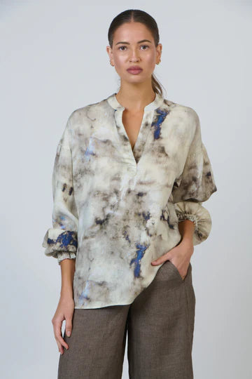 Naturals 'Emperador' Balloon Sleeve Top