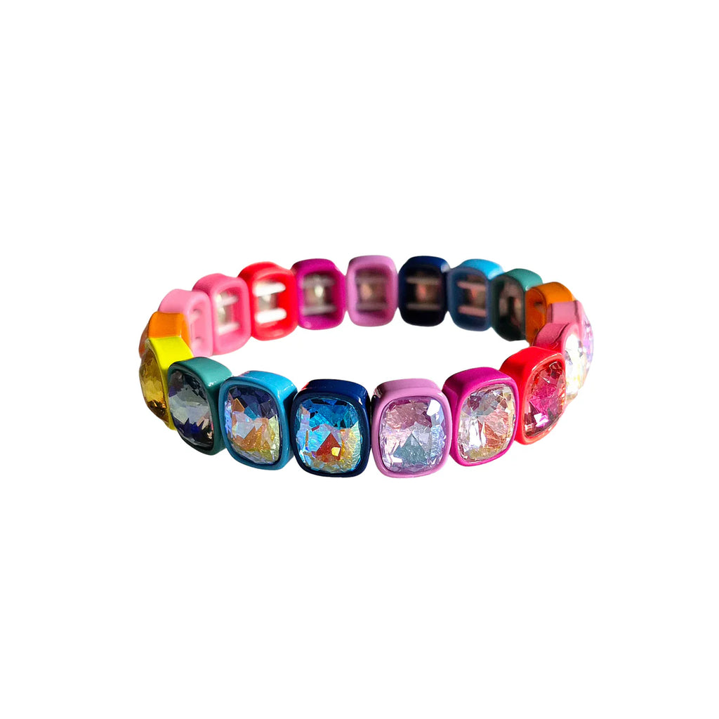 Colourful Gem Bangle Bracelet