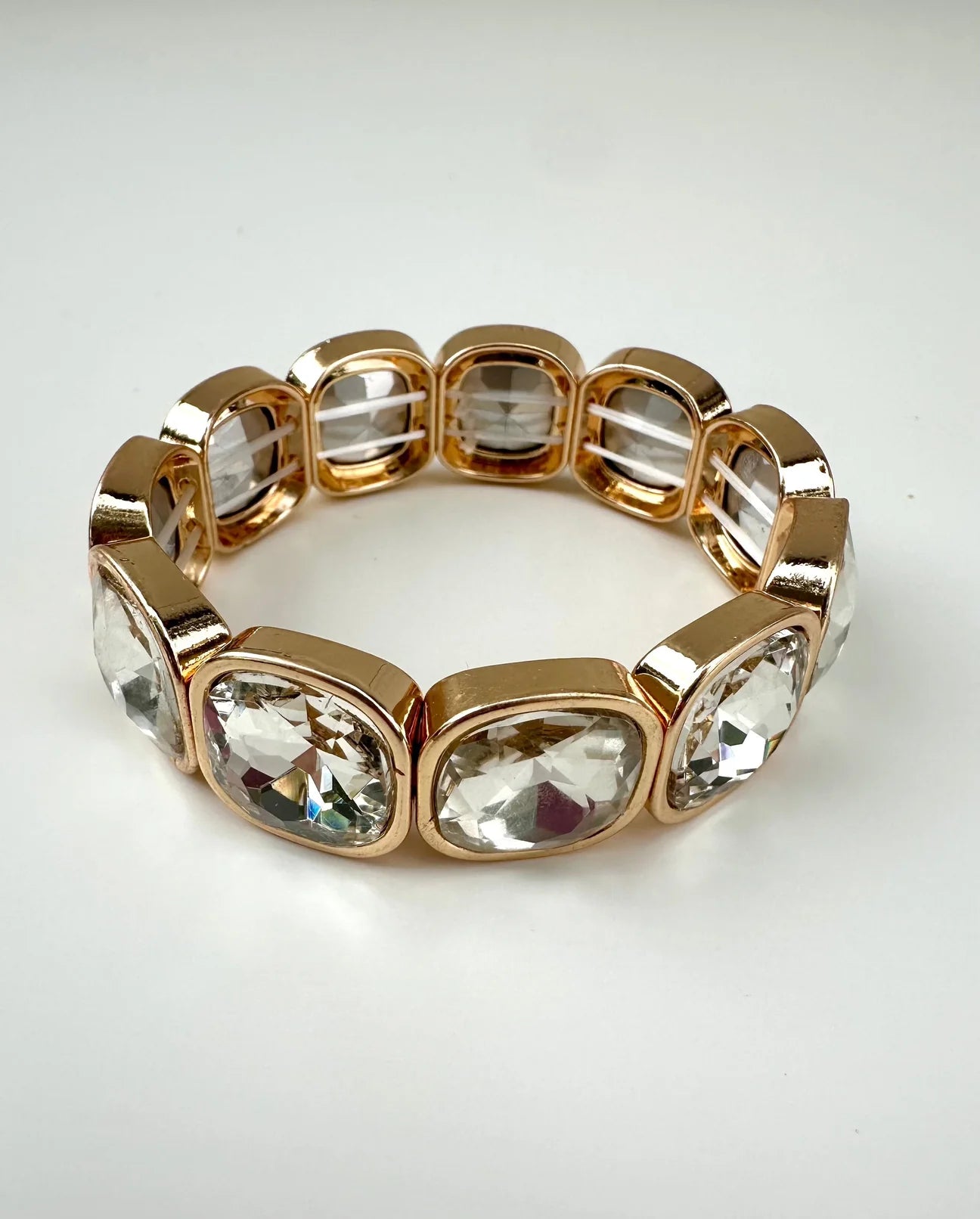 Colourful Gem Bangle Bracelet