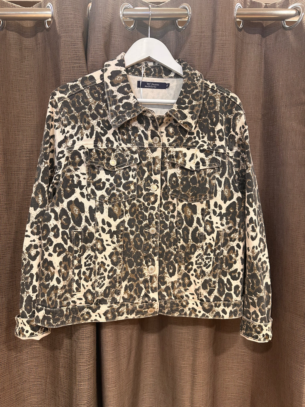 Leopard Denim Jacket