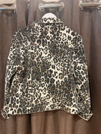 Leopard Denim Jacket