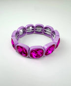 Colourful Gem Bangle Bracelet