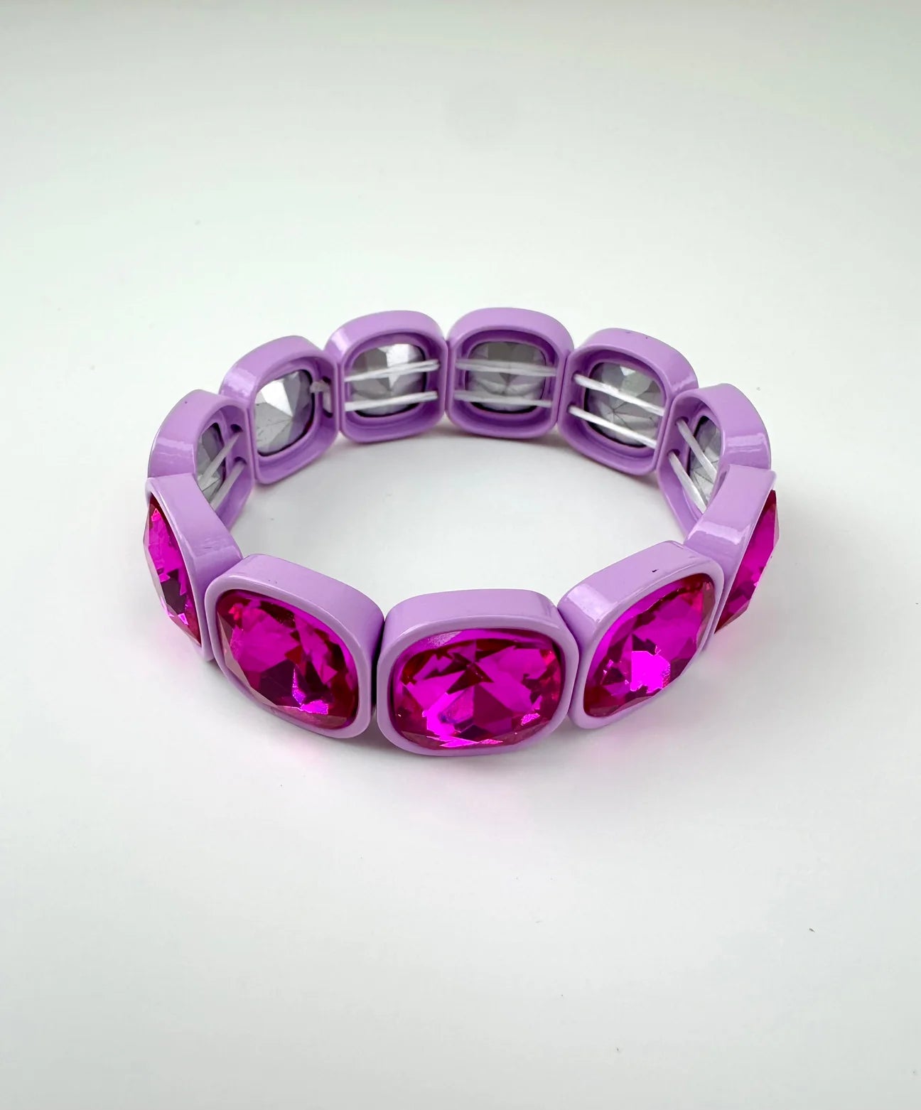 Colourful Gem Bangle Bracelet