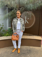 Leopard Denim Jacket