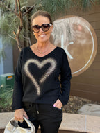Gold Heart Knit
