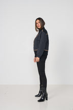 Contrast Puffer Jacket