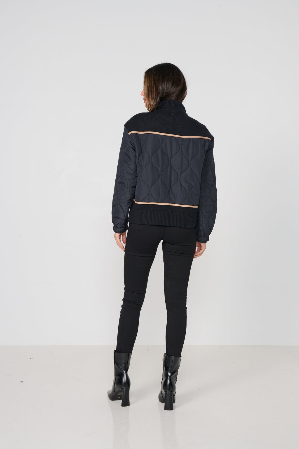 Contrast Puffer Jacket