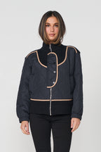 Contrast Puffer Jacket