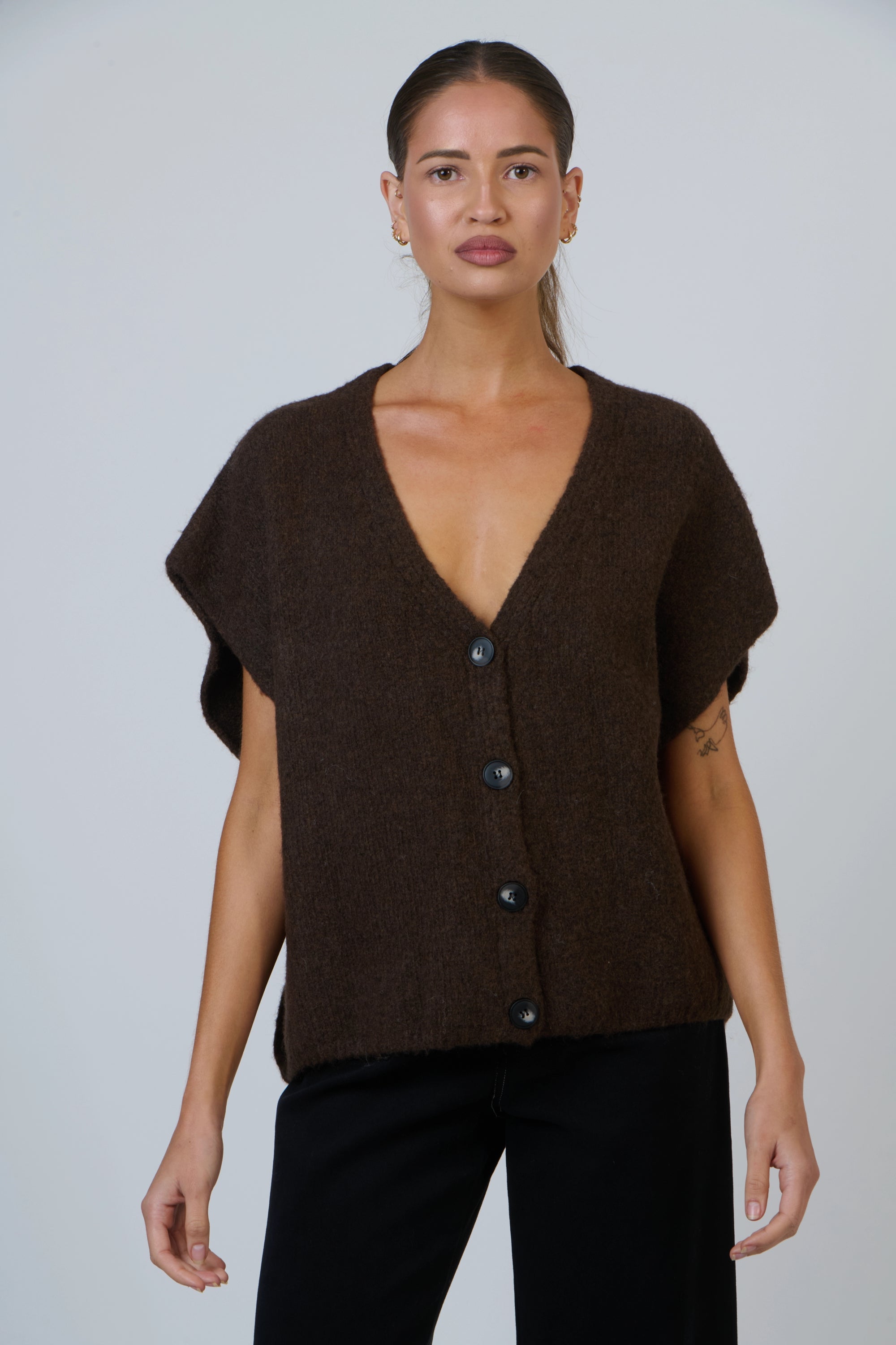 Knit Vest Cardigan