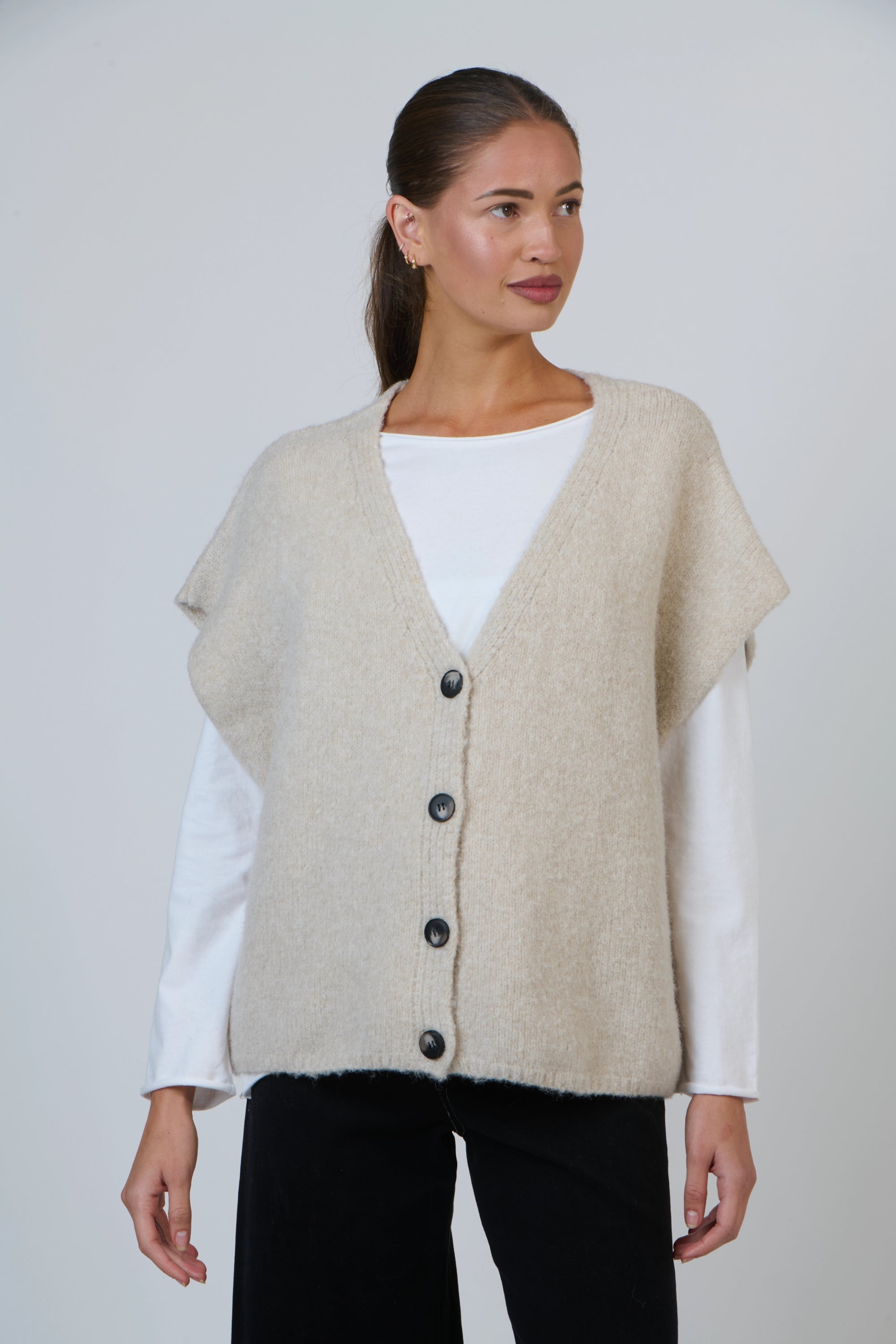 Knit Vest Cardigan