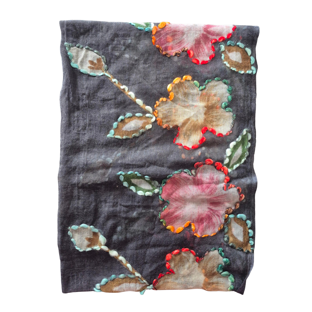 Floral Wool Scarf