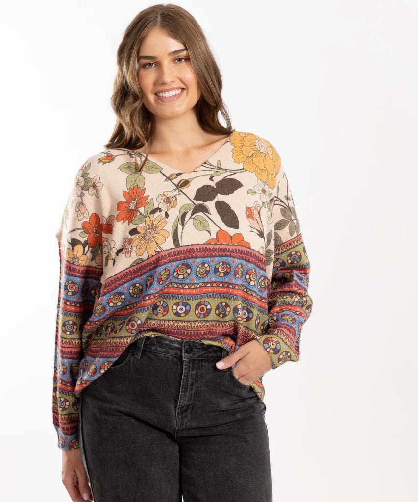 Marigold V-Neck Jumper