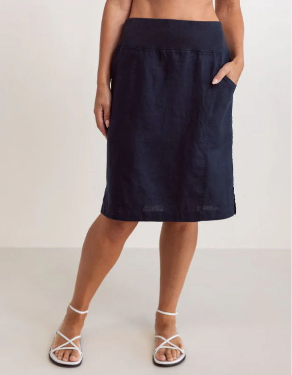 See Saw Linen Skirt