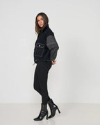 Denim Sleeve Contrast Jacket