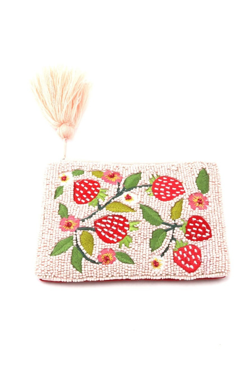 Strawberry Field Beaded Purse