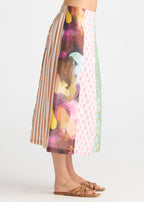 Pattern Clash Skirt - Jumble Panel